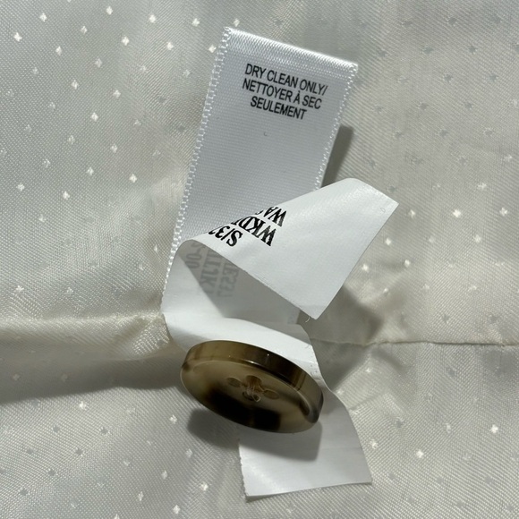 BANANA REPUBLIC Sz 10 Double Breasted Blazer Lined Shoulder Pads Classic Minimal - Picture 11 of 11